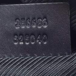 Gucci Beige/Blue GG Canvas and Leather Web Cosmetic Pouch