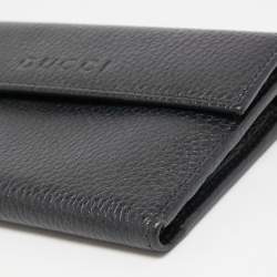 Gucci Black Leather French Wallet