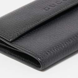 Gucci Black Leather French Wallet