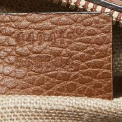 Pre Owned Gucci Beige/Brown GG Canvas and Leather Bree Crossbody Bag