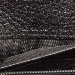 Gucci Black Leather Blind for Love Flap Continental Wallet