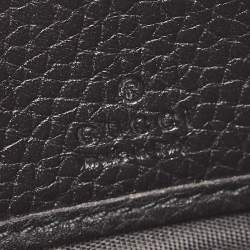 Gucci Black Leather Blind for Love Flap Continental Wallet