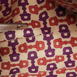 Pre Owned Gucci Silver Guccissima Leather Princy Tote