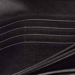 Gucci Black Mircoguccissima Leather Logo Flap Continental Wallet
