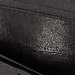 Gucci Black Mircoguccissima Leather Logo Flap Continental Wallet