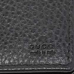 Gucci Black Leather Swing Wallet Bag
