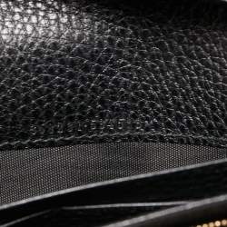 Gucci Black Leather Swing Wallet Bag