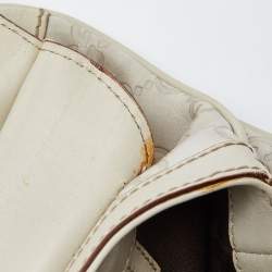 Pre Owned Gucci Beige Guccissima Leather Bamboo Handle Hobo