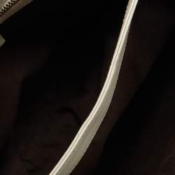 Pre Owned Gucci Beige Guccissima Leather Bamboo Handle Hobo