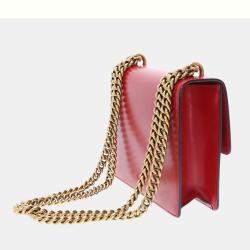 Gucci Red Leather GG Marmont bag