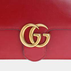 Gucci Red Leather GG Marmont bag