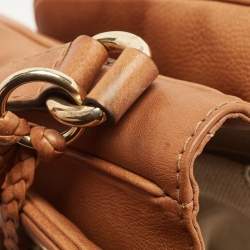 Pre Owned Gucci Brown Leather Medium Marrakech Shoulder Bag