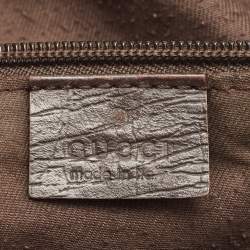 Pre Owned Gucci Beige/Brown GG Supreme Canvas Double Buckle Flap Messenger Bag