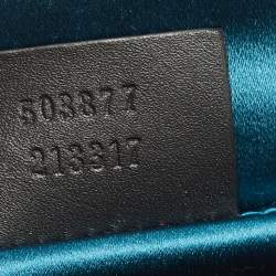 Pre Owned حقيبة غوتشي أوفيديا جلد وكانفاس جي جي سوبريم بيج/أبيض مورد بسلسلة