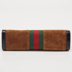 Pre Owned حقيبة غوتشي أوفيديا جلد وكانفاس جي جي سوبريم بيج/أبيض مورد بسلسلة