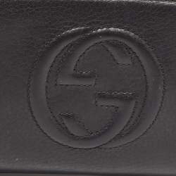 Gucci Black Leather Soho Continental Wallet