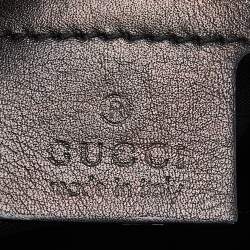 Pre Owned Gucci Black GG Canvas and Leather Large Jackie O Bouvier Hobo