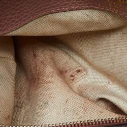 Pre Owned حقيبة يد غوتشي سوينغ جلد حُبيبي وردية صغيرة