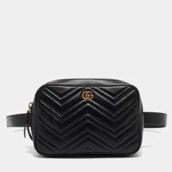 Gucci GG Marmont Belt Bag Matelasse Black