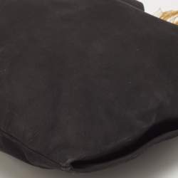 Pre Owned Gucci Black Nubuck Leather Gucci 1970 Bag