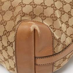 مملوكة مسبقًا حقيبة يد غوتشي GG  صناعة أصلية كانفاس بكيس كبيرة