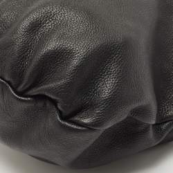 Pre Owned Gucci Black Leather Medium Jungle Hobo