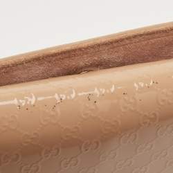 مملوكة مسبقًا Gucci Nude Micro Guccissima Patent Leather Broadway Clutch