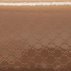 مملوكة مسبقًا Gucci Nude Micro Guccissima Patent Leather Broadway Clutch
