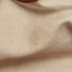 Pre Owned Gucci Brown Leather Medium Bamboo Shopper Tote