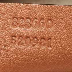 Pre Owned Gucci Brown Leather Medium Bamboo Shopper Tote