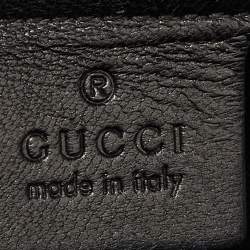 Pre Owned Gucci Black Microguccissima Patent Leather Medium Broadway Clutch