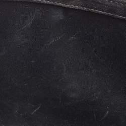 Pre Owned Gucci Black Microguccissima Patent Leather Medium Broadway Clutch