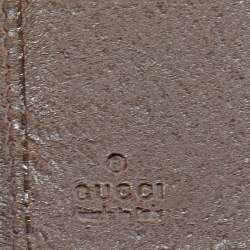 Gucci Beige/Brown GG Canvas and Leather Interlocking Icon Flap Continental Wallet