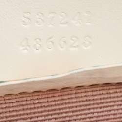 Gucci Off White Leather Medium Rajah Shoulder Bag