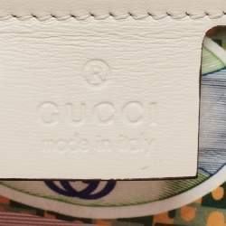 Gucci Off White Leather Medium Rajah Shoulder Bag