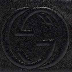 Gucci Black Leather Small Soho Disco Shoulder Bag