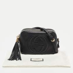 Gucci Black Leather Small Soho Disco Shoulder Bag