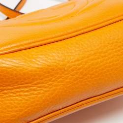 Pre Owned Gucci Mustard Yellow Leather Small Soho Disco Shoulder Bag