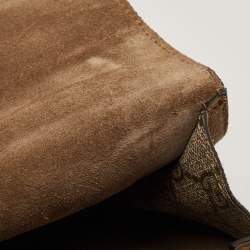 Gucci Beige GG Supreme Canvas and Suede Medium Dionysus Shoulder Bag