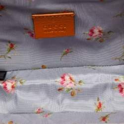 Pre Owned Gucci Beige Glazed Wicker Mini Cestino Shoulder Bag