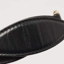 Gucci Black Guccissima Leather Small Emily Chain Shoulder Bag