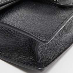 Gucci Black Leather Dionysus Super Mini Wallet on Chain