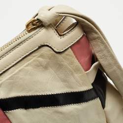 Pre Owned Gucci Multicolor Patch Leather Large Hysteria Wristlet Clutch