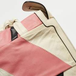 Pre Owned Gucci Multicolor Patch Leather Large Hysteria Wristlet Clutch