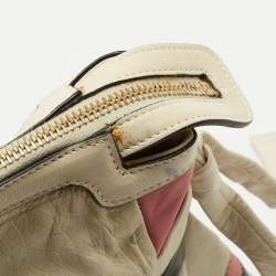 Pre Owned Gucci Multicolor Patch Leather Large Hysteria Wristlet Clutch