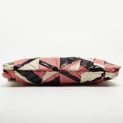 Pre Owned Gucci Multicolor Patch Leather Large Hysteria Wristlet Clutch