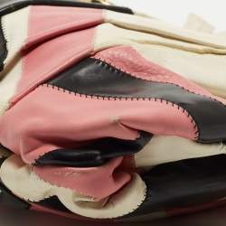 Pre Owned Gucci Multicolor Patch Leather Large Hysteria Wristlet Clutch