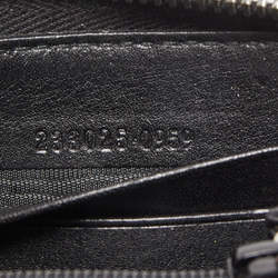 Gucci Back Guccissima Leather Zip Around Wallet