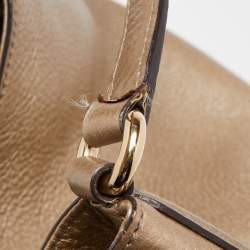 Gucci Gold Leather Medium Soho Tote