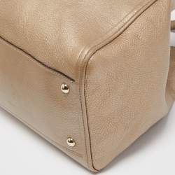 Gucci Gold Leather Medium Soho Tote